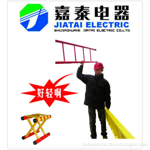 super light circular pipe fiberglass single ladder